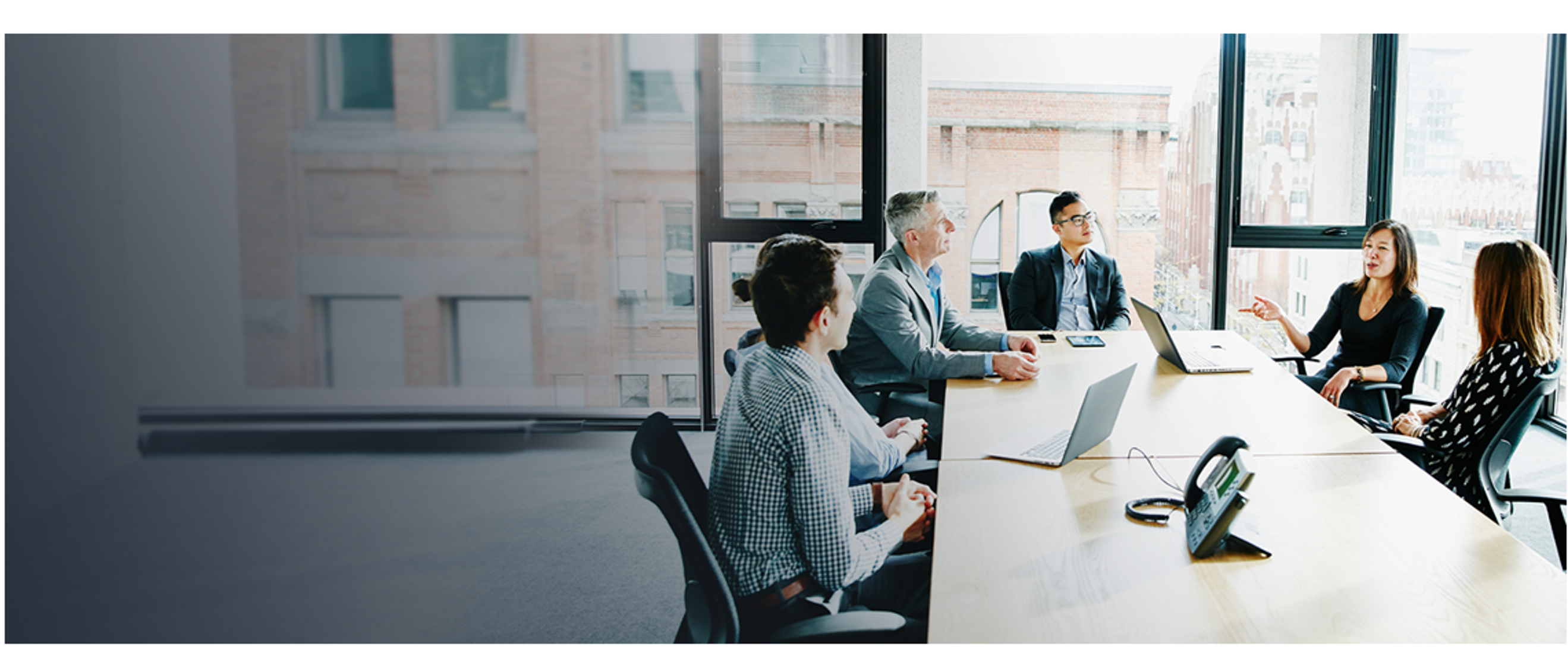 People meeting in business setting